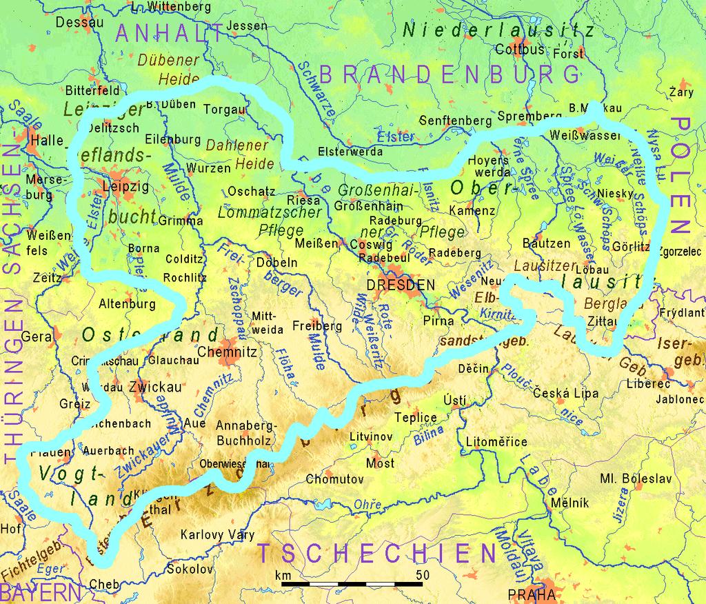Mittelgebirgseinfluss in Sachsen Inversionen