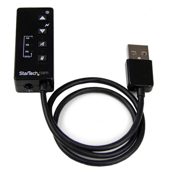 USB Audio Adapter - Externe USB Soundkarte mit SPDIF Digital Audio und Mikrofon - Schwarz Product ID: ICUSBAUDIOMH Mit der externen USB-Karte ICUSBAUDIOMH können Sie einem System über USB einen