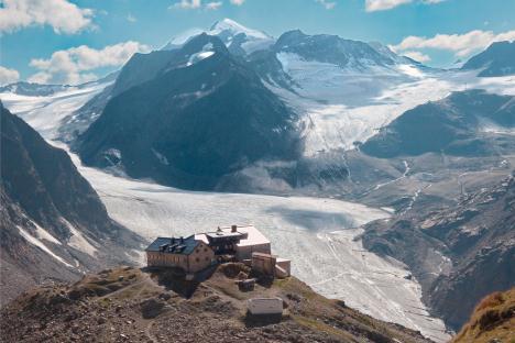 30 2016 Gletscher in den Alpen schmelzen Dieser riesige Gletscher zum Beispiel ist in nur 60 Jahren fast