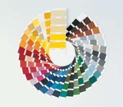 Farbpalette Für jeden architektonischen Anspruch die passende Farbe RAL 9010 RAL 9002 Ähnlich RAL 7044 (Goosewing Grey) Optisch können die ISO-Sektionaltore auf Ihr Corporate-Design-Image abgestimmt