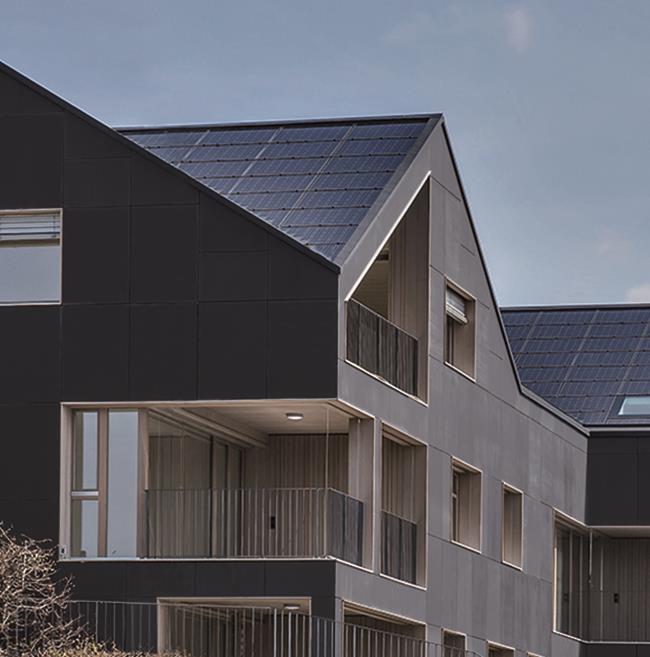 Auf Dächern und Fassaden die Hälfte des Strombedarfs erzeugen! Potenzial Solarwärme [TWh/a] Solarstrom 1 [TWh/a] Solarstrom 2 [TWh/a] Dach 8.2 17.0 24.6 Fassade 2.6-5.6 Total (10.8) - 30.