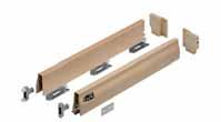 Sidewood Produktübersicht Seite System-Informationen 2.2-2.5 Schubkasten Dekorseitenhöhe 95 mm Doppelwandige Holzzarge für Holzrückwand 2.