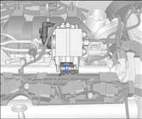 Motormanagement Hochdruck-Kraftstoffpumpe Sie ist an das Nockenwellengehäuse angeschraubt und wird durch einen Doppelnocken an der Einlass-Nockenwelle betätigt.