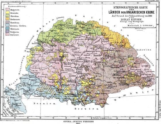 5.4 Die Minderheiten 5.4.1 Die Minderheitenzusammensetzung von Ungarn Nach dem Ausgleich von 1867 wurde die erste Volkszählung im Jahre 1880 durchgeführt, in der die Vorstellung der Nationalitäten