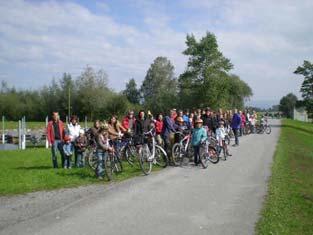Gaißau Am Sonntag, 21.9.2008, endete mit einem Fahrradausflug rund um das Rheindelta und der anschließenden Verlosung und Preisverteilung der Fahrradwettbewerb.