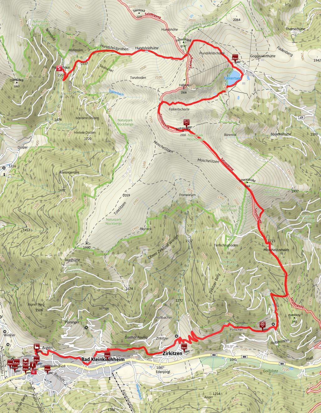 Etappe 16 Alpe-Adria-Trail: Falkerthaus/Lärchenhütte - Bad Kleinkirchheim 19.