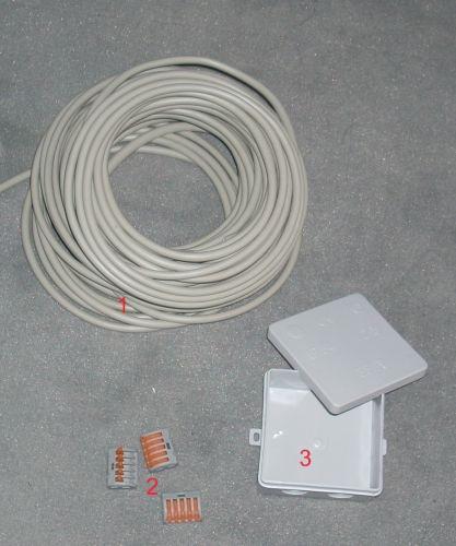4. Aufbau und Anschluss eines Sensornetzwerkes Benötigte Teile 1. ISDN Kabel (Baumarkt) 2.