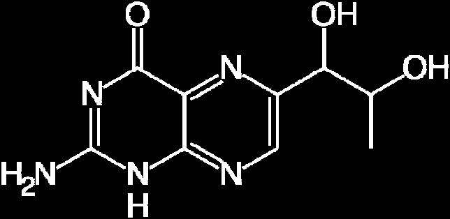 Biopterin Biologisch aktiv Tetrahydrobiopterin Oxidation an Luftsauerstoff zu Dihydropterin Bsp: NO Synthase; Aromtische Aminoäurestoffwechsel, DOPA Synthese Nicht