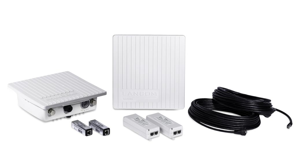 Wireless LAN LANCOM OAP-821-Bridge-Kit 2x Single Radio Outdoor 11ac-WLAN Access Point inklusive Zubehör für Highspeed-Punkt-zu-Punkt-Verbindungen Das praktische LANCOM OAP-821 Bridge Kit ermöglicht