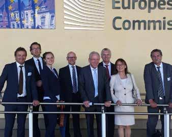 DELEGATION IN BRÜSSEL // Im Juli 2016 besuchte eine Delegation aus Ostwürttemberg EU-Kommissar Günther Oettinger auf dessen Einladung in der Europäischen Kommission.