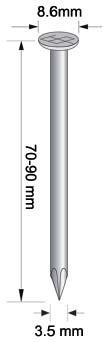 MAX INDUSTRIELLE COILNAGLER CN100 Coilnagler 65-100mm drahtgebundene