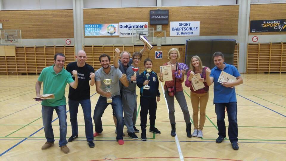 26. 9. 2015 ÖSTM / ÖM Badminton in Klagenfurt / Kärnten Einzel / Herren: 1.Platz Robert Gravogl 2.Platz Arthur Tomsovic 3.Platz Alexander Boskovitz Einzel / Damen: 3.