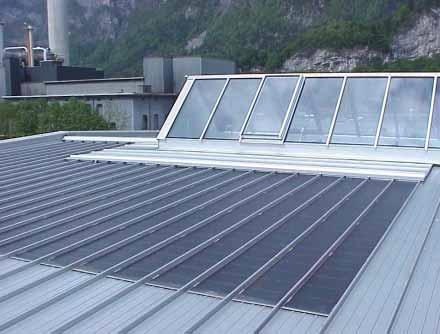 1. Projektziele 2000 Entwicklung des multifunktionalen Dachelementes PV-EURODACH als Wetterschutz, Wärmedämmung und neu zusätzlich als Energielieferant.