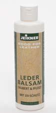 Die regelmässige Pflege mit LEDER-BALSAM erhält die Schönheit und verlängert die Lebensdauer. LEDER-BALSAM ist besonders sparsam im Verbrauch.