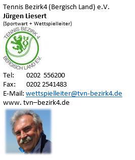 Die Wettspielleitung übernimmt Jürgen Liesert - Tel.