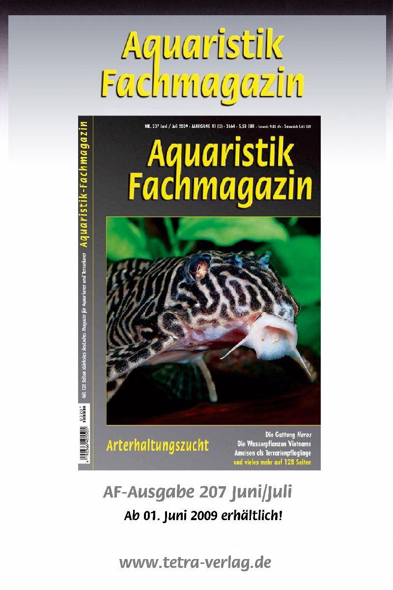Medienspiegel Vorschau auf die kommende Aquaristik Fachmagazin -Ausgabe