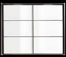 -, 2 Kommode, 3 Schubkästen, Schubkastenblenden Weißglas, BHT ca. 80x79x46 cm, ohne Glas-Oberplatte, 598.