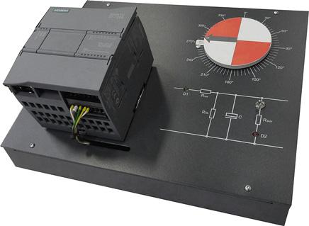 Das Trainingsmodul wird eingesetzt, um die Technologiefunktionen (Motion Control Achse und PID-Regler) der SIMATIC S7-1200 praktisch zu schulen.