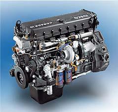 TECHNISCHE DATEN MOTOR UND GETRIEBE Wassergekühlter 6-Zylinder-Viertakt-Diesel-Reihenmotor mit Direkteinspritzung, Aufladung und Ladeluftluftkühlung. 7-fach gelagerte Kurbelwelle.
