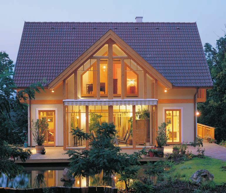 Ausstattung und Extras: von Haus aus energiesparend dank EnergyLine Ausführung 42 Satteldach mit Dachausbau Wintergarten