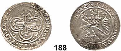 .. Schrötlingsriß, sehr schön 20,- 186 Meißner Groschen (1396-1405), Freiberg. Lilienkreuz im Vierpaß, herum C-R/X-V.