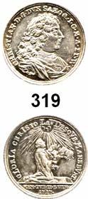 Schnell 125 (Au)... Fast vorzüglich 50,- LOTS LOTS LOTS Sachsen 320 LOT von 2 Kupfermünzen für Polen: Groschen 1755; 3 Gröscher 1812.