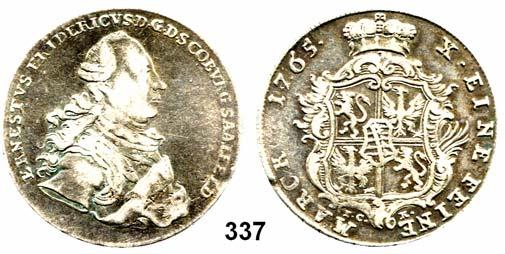 Deutsche Münzen und Medaillen Sachsen - Coburg / - Eisenach 37 Johann Kasimir und Johann Ernst 1572 1633 335 1/2 Taler 1590, Saalfeld.