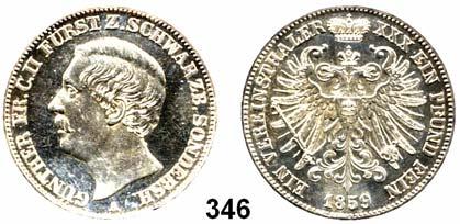 38 Deutsche Münzen und Medaillen Schwarzburg - Sondershausen Günther Friedrich Karl II.