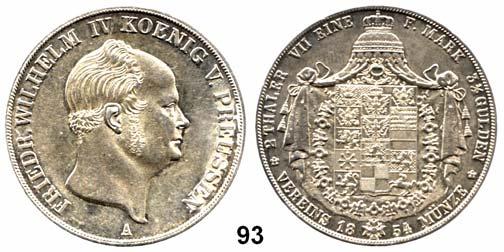 Deutsche Münzen und Medaillen 13 Preußen, Königreich Friedrich Wilhelm IV. 1840 1861 90 Doppeltaler 1844 A, Berlin. Kahnt 382. Thun 258. AKS 69. Jg. 74.