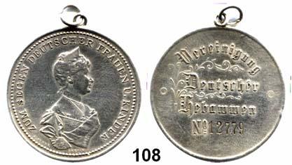 ... Vorzüglich 150,- 107 Gedenktaler (Silber) 1896 (unsigniert) zur 25jährigen Feier seiner Krönung zum Kaiser.