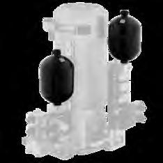 1 Übersicht Membranspeicher Typ AC Membranspeicher gehören zur Gruppe der Druckspeicher. Eine Membran trennt das kompressible Gaspolster von der Hydraulikflüssigkeit.