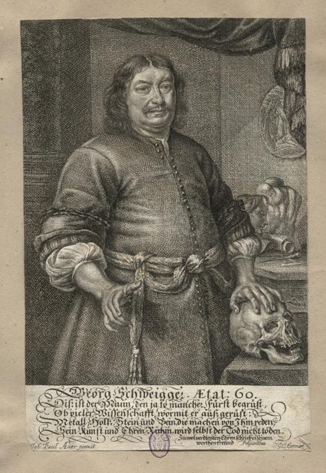 Porträt von Georg Christoph Eimmart von dem Kupferstecher und