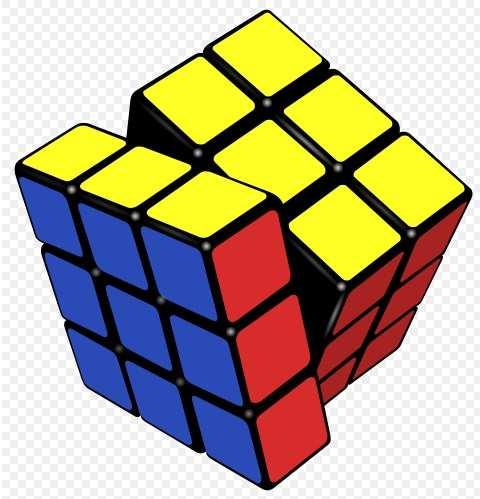 Der Zauberwürfel (Rubik s Cube) Der Zauberwürfel wurde 1974 vom ungarischen Mathematiker Ernö Rubik erfunden. Er hat sechs 90 o -Drehungen R,L,F,B,U,D.