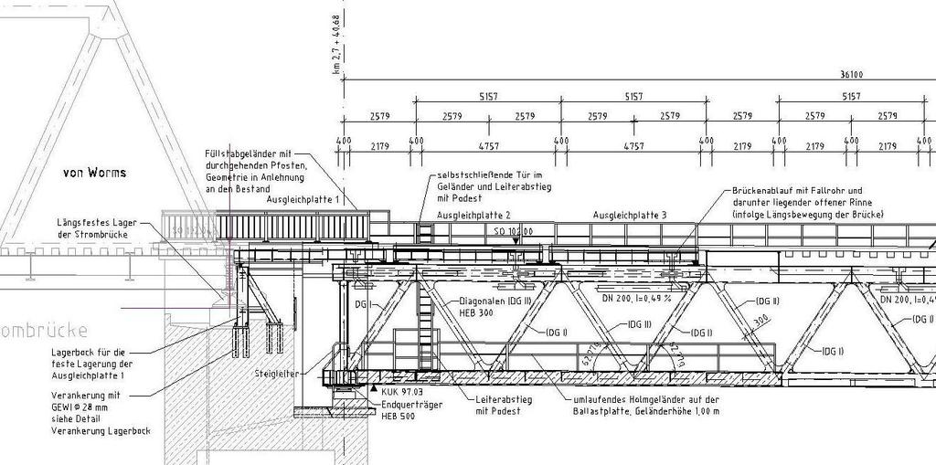 5.3 Technische Lösung starre Schienenbefestigung längsbewegliche Schienenbefestigung