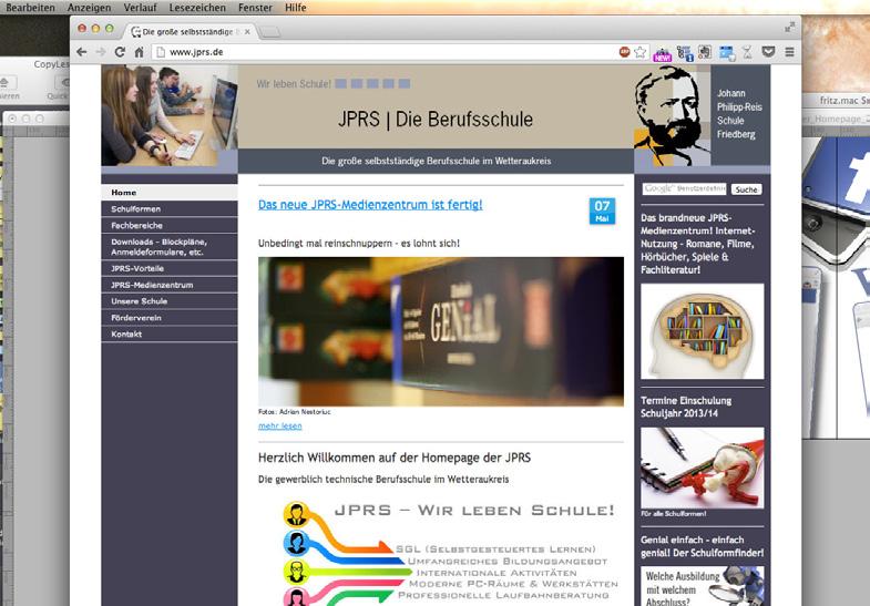 JPRS - Berufliches Gymnasium (BG) JPRS-Mobile App/Facebook/Homepage www.jprs.