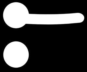 0012 Edelstahl-Innendrücker gebogene Griff-Form mit runder Griff-Rosette und rundem
