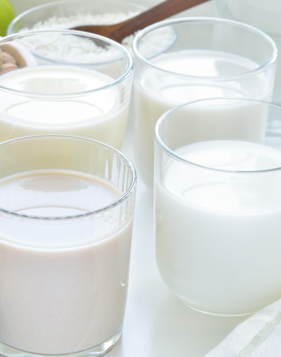 Gefragter denn je: Pflanzliche Alternativen zu Milch Sie gehören zu den Getränkesegmenten, die weltweit hohe Wachstumsraten aufweisen: pflanzenbasierte Getränke als Alternativen zu Milch produkten.