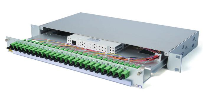 Spleisspanel 1HE PRO Anwendung Ausführung Das Spleisspanel PRO ermöglicht das Aufschalten von Fiber Units.