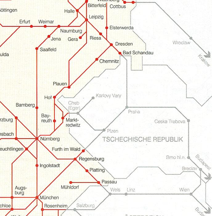 Verbesserung der Schienenverbindung Nürnberg Regensburg Passau Linz Wien 7 Forderung der IHKs Der angekündigte ICE-Einsatz im Zweistundentakt muss realisiert werden.