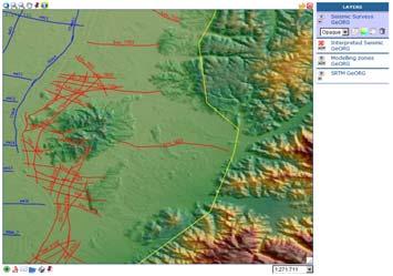 Seismische Risiken (Teilmodell Schweiz) Print products Web products GeORG-MapViewer: Reports, maps, cross Visualize