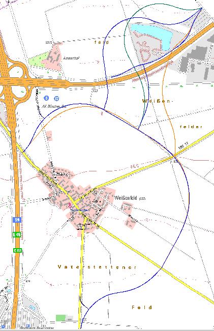 4. Vorstellung der Varianten Varianten 5 8 Gemeinsamer ortsferner Korridor für Umfahrung Weißenfeld, direkte Verbindung OU Weißenfeld - OU Parsdorf Variante 6 Variante 7 Variante 8 Variante 5: