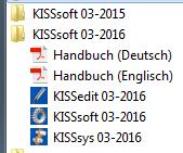 2 Programmaufruf 2.1 Starten des Programms Nach Installation und Freischaltung kann KISSsoft aufgerufen werden.