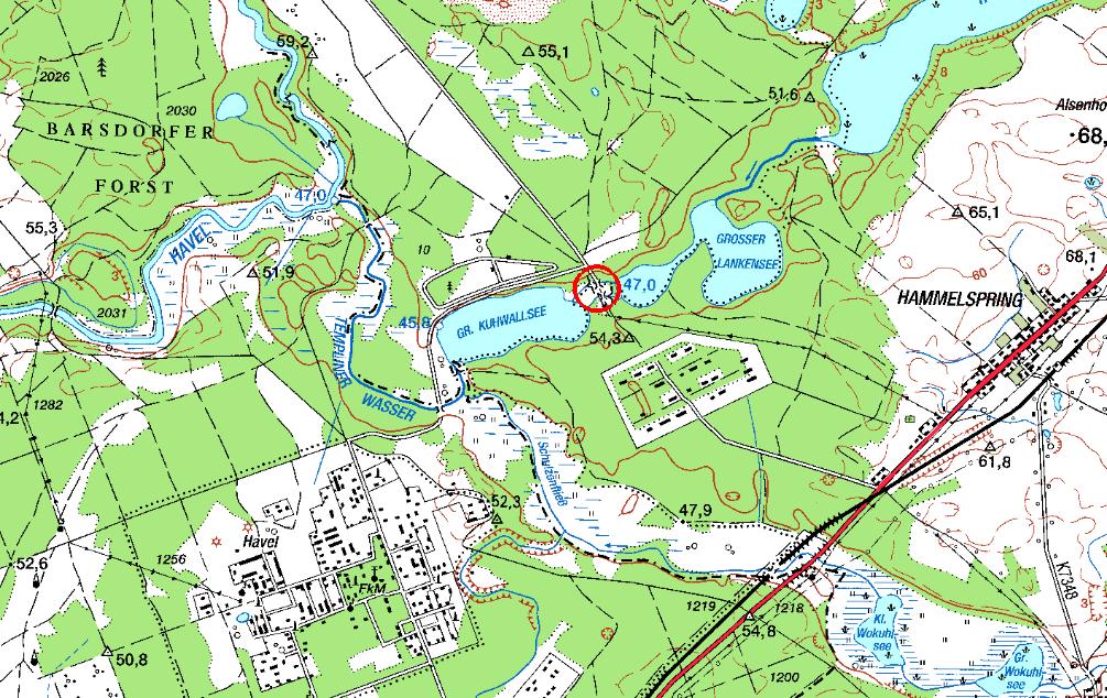 7.7 Stauanlagen der Templiner 7.7.1 Wehr / Schleuse Kannenburg Die Schleuse Kannenburg befindet sich in der natürlichen Abflussrinne des Templiner Wassers (Kanals), das ein bedeutsames Einzugsgebiet