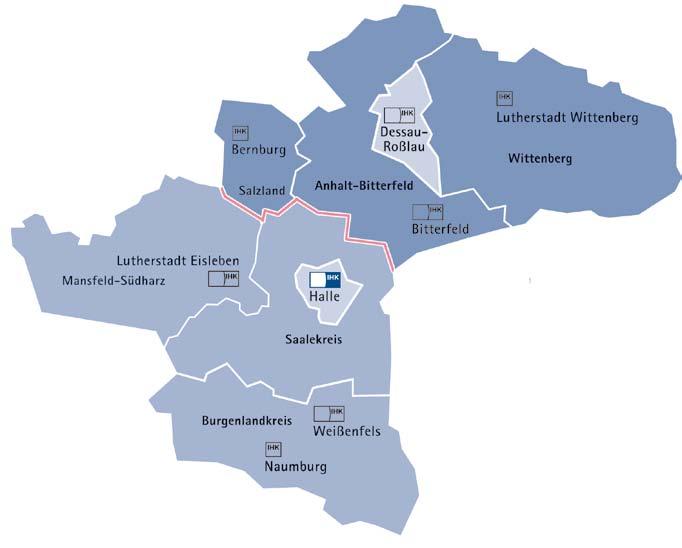 Verbreitungsgebiet Magdeburg Leipzig Sitz der