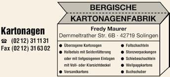 08.12.2016 HRB 25705: TroVer GmbH (Merscheider Str. 265, 42699 Solingen). Nunmehr Liquidator: Gundermann, Ulfert, Solingen, *09.04.1975; Sperlich, Guido, Solingen, *07.01.1961.