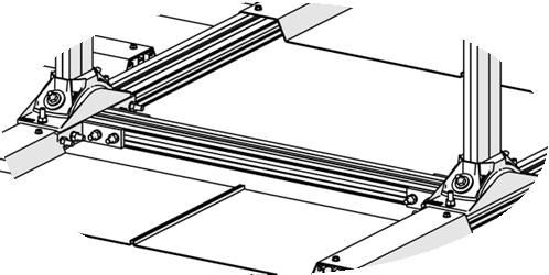 C) Montageanleitung zur Türöffnung Positionierung der Unterkonstruktion und der Türpfosten Die Unterkonstruktion im Bereich der Türöffnung wird analog zu den vorangehend beschriebenen