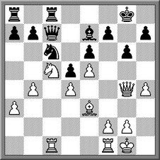 Partienauswahl (Rolf Gehrke: Partien zur Französischen Eröffnung 8) 19 20...b6 21.Sd3 Dd7 22.h5 Trotz des reduzierten Materials kann Weiß am Königsflügel gefährliche Drohungen aufstellen 22...Lf8 22.