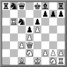 Db5+ Sd7 16.cxb4 Dxc1+ 17.Ke2 Ta1! mit Remis, z.b. 18.Tb8+ Ke7 19.Sgf3! Dxh1 20.Tb7 Dd1+ 21.Ke3 Ta3+ 22.Kf4 Txf3+ 23.Sxf3 Dc1+ 24.Kg3 Dc8=) 13...Sg6 14.0 0 Sd7 15.f4 f5 16.exf6 Sxf6 17.Sf3 Ld6 18.