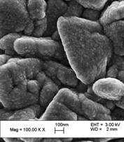 S-4 New buffer layers for efficient chalcopyrite solar cells Figure 3: SEM plan-view images show large grains of CIGS, on top of them are very small CdS grains; CBD-CdS (left) and