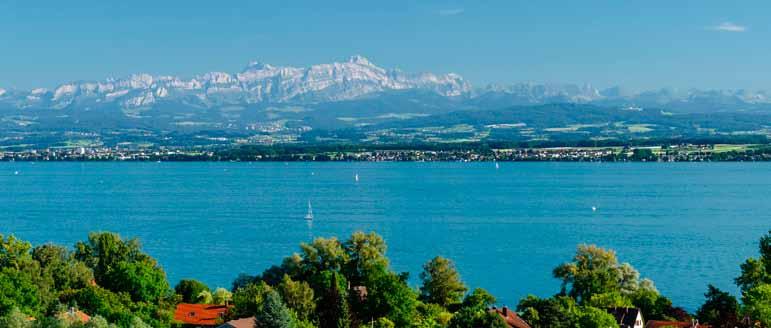 Der Bodensee mit Blick auf die Alpen, Foto: fotolia Willkommen im naldoland!